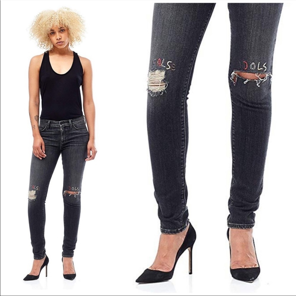 Hudson Jeans Nico Midrise Super Skinny Reverie 30